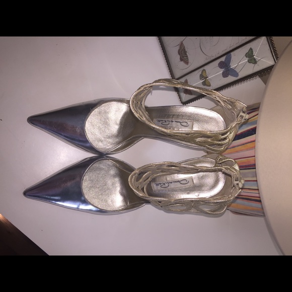 Oscar de La Renta Pumps metallic gold/ silver - Picture 6 of 6